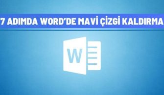 word mavi cizgi kaldirma