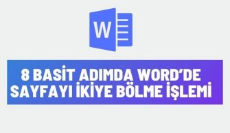 word sayfayi ikiye bolme islemi