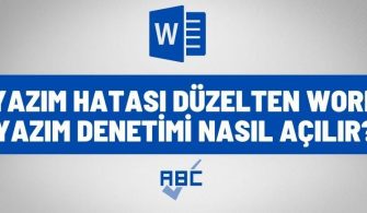word yazim denetimi nasil acilir
