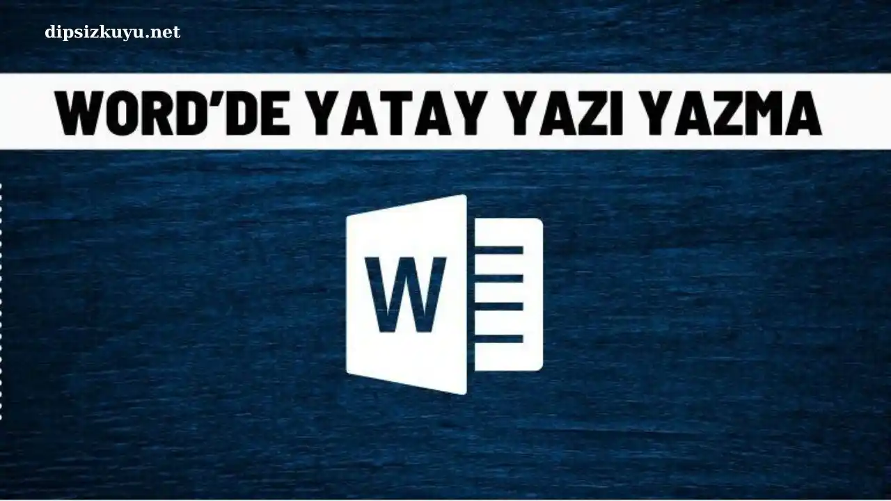 wordde yaziyi yatay yazma