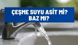 cesme suyu asit mi baz mi