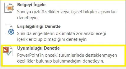 powerpoint uyumluluk modu acma 5