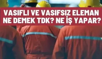 vasifli vasifsiz eleman ne demek