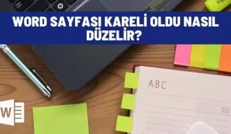 word sayfasi kareli oldu nasil duzelir
