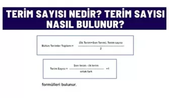 terim sayisi nedir nasil bulunur