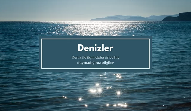 deniz nedir denizler ile ilgili bilgiler