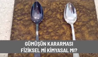 gumusun kararmasi fiziksel mi kimyasal mi