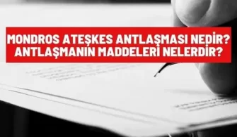 mondros ateskes anlasmasi maddeleri