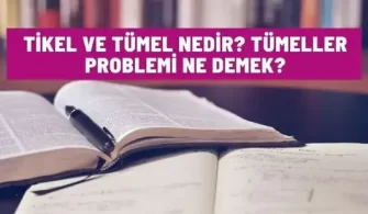 tikel ve tumel nedir