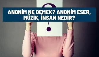 anonim ne demek