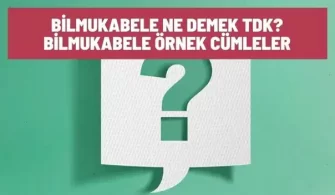 bilmukabele ne demek tdk