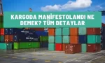 kargoda manifestolandi ne demek
