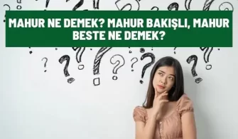 mahur ne demek