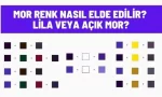 mor renk nasil elde edilir