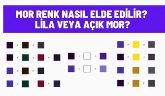 mor renk nasil elde edilir