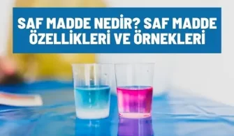 saf madde nedir ozellikleri