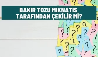 bakir tozu miknatis tarafindan cekilir mi