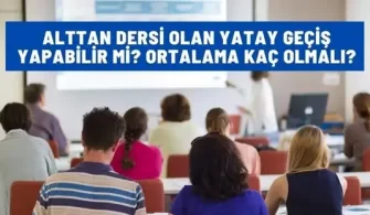 alttan dersi olan yatay gecis yapabilir mi