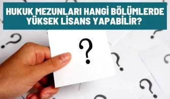 hukuk mezunlari hangi bolumlerde yuksek lisans