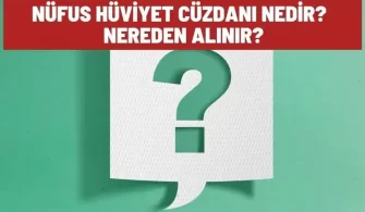 nufus huviyet cuzdani nedir