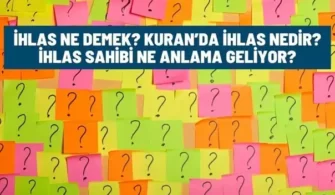 ihlas ne demek