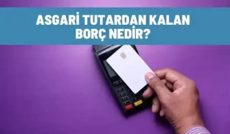 asgari tutardan kalan borc