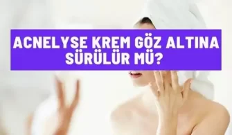 acnelyse krem goz altina surulur mu