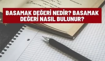 basamak degeri nedir