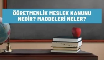 ogretmenlik meslek kanunu nedir
