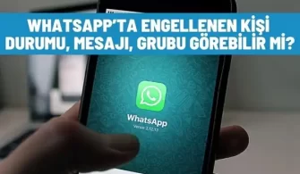 whatsapp engellenen kisi mesaji gorebilir mi