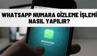 whatsapp numara gizleme nasil yapilir