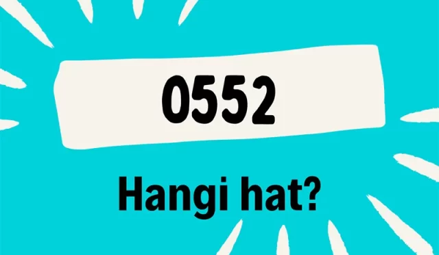 0552 hangi hat