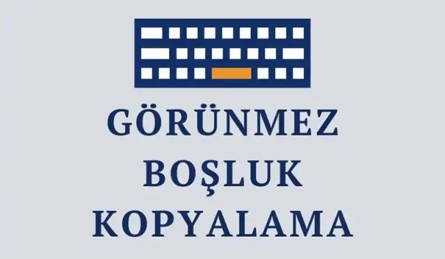 gorunmez bosluk kopyalama