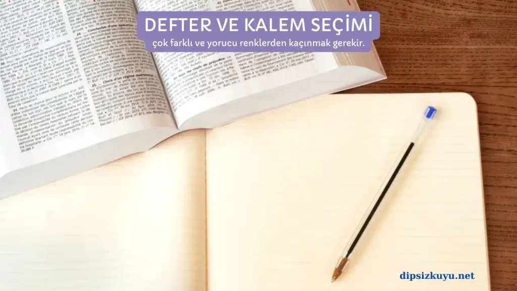 nasil not tutulur defter kalem secimi