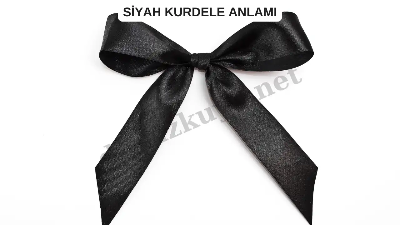 siyah kurdele emojisi anlami