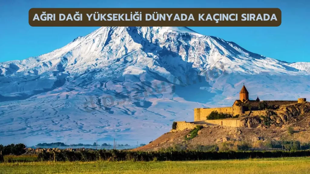 agri dagi yuksekligi dunyada kacinci sirada