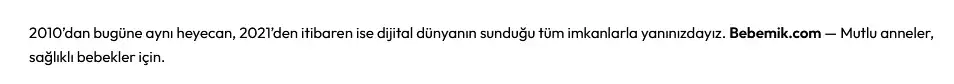 bebemik siteden bilgi