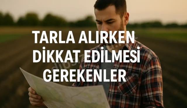 tarla alirken dikkat edilmesi gerekenler